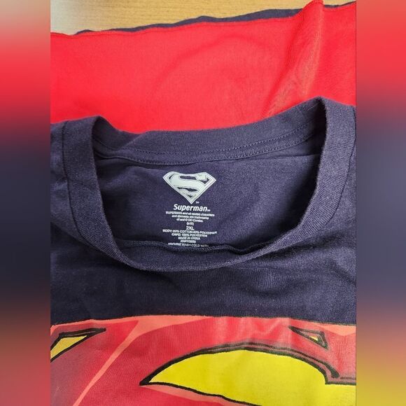 Superman Movie Cape T Shirt 2X DC Comics Book Costume Cosplay Man of Steel - Picture 5 of 10